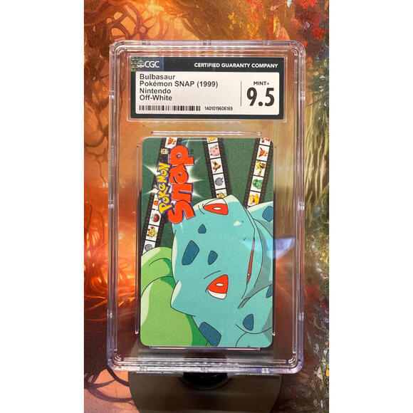 Bulbasaur Pokémon SNAP Nintendo Blockbuster Card (1999) Off-White CGC 9.5